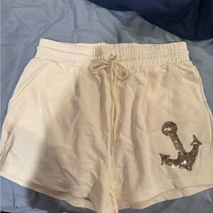 NWOT White Birch White Anchor Shorts Size XL